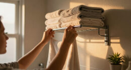 This Metal Rack Creates Instant Towel Storage And Includes Extra Uses I Never Expected!