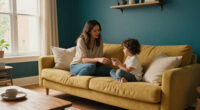 A Bold Color Turned A "Beige Everything" Living Room Into A Family Space