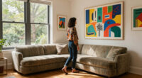 A Hockney Collage Inspired This Art-Filled Central Park Home, Where A Serpentine Sofa Bows To The View