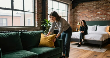 Before, It Was Your Standard Developer's Loft Conversion — After, It's A Hotel-Worthy Bedroom 'Suite' With A Ceiling Detail You'll Want To Steal