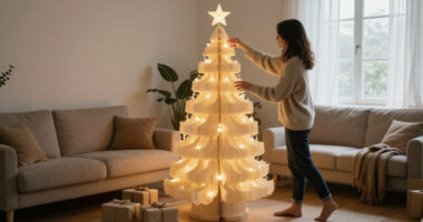 Next Just Supersized The Paper Christmas Tree Trend With Its 5Ft Light-up Tree – I Predict A Sell-out