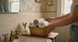 Skip Traditional Bathroom Bins: A Cuter Way To Add Storage And Vintage Charm
