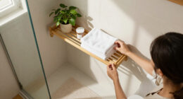 Skip Traditional Shower Curtains: Add Storage To Small Baths With A Space-Saving Alternative