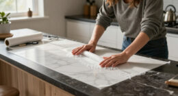 This $50 Amazon Find Made My Dark, Dated Countertops Look Like Expensive Marble