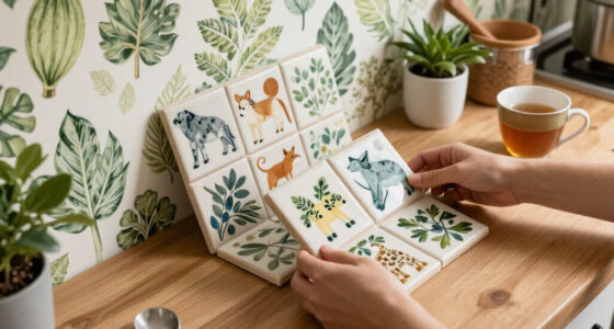 Vegetable Wallpaper And Animal-Clad Handmade Tiles Add Playful Charm To This Maryland Farmhouse